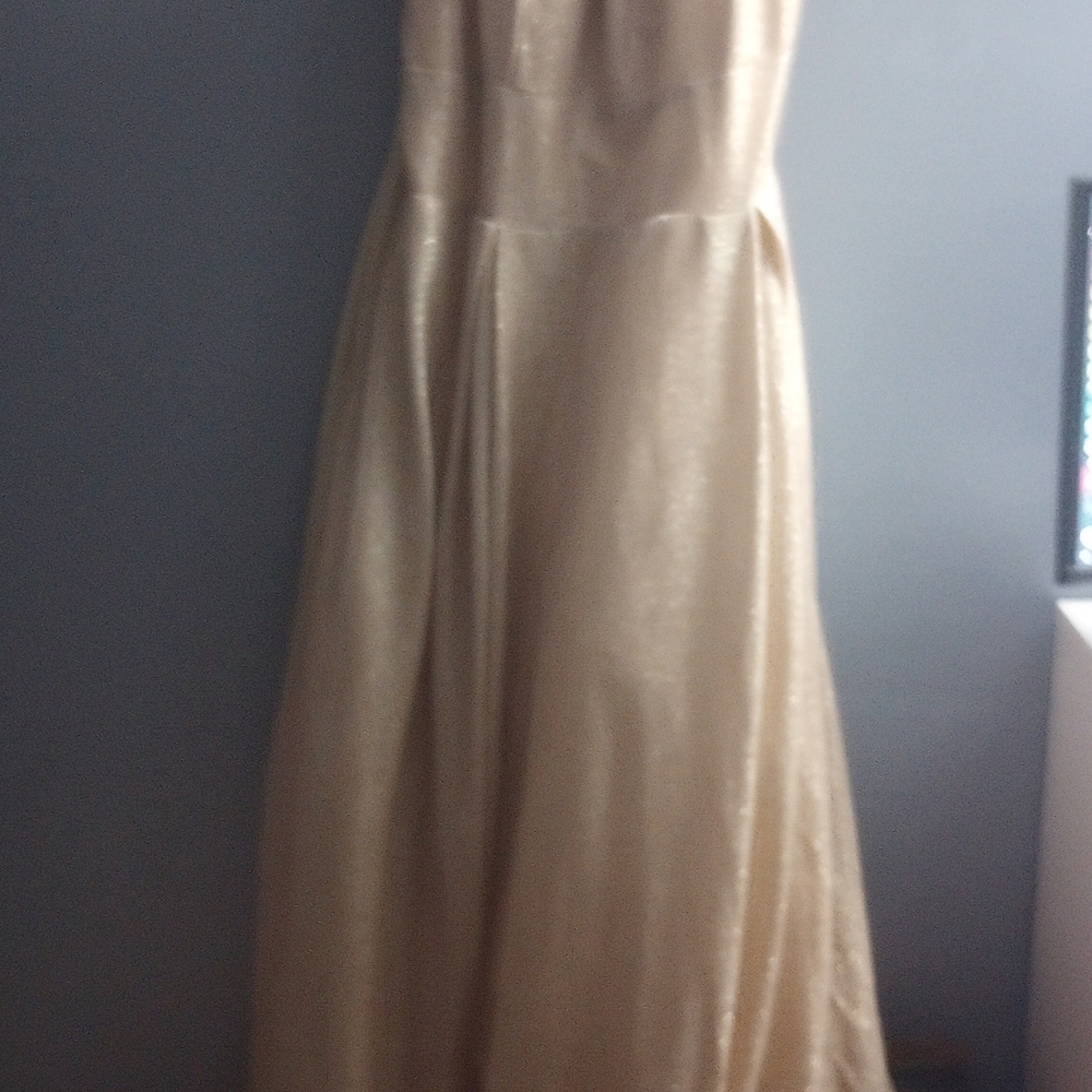 Elegant Gold Evening Gown